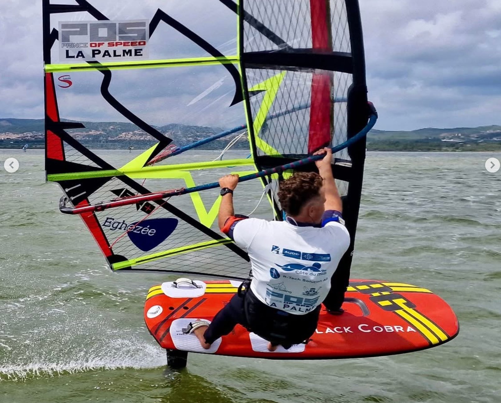 Cyril Evrard (BEL-250) on Black Cobra board at the Prince of Speed La Palme 2026, ISWC Speed World Championship