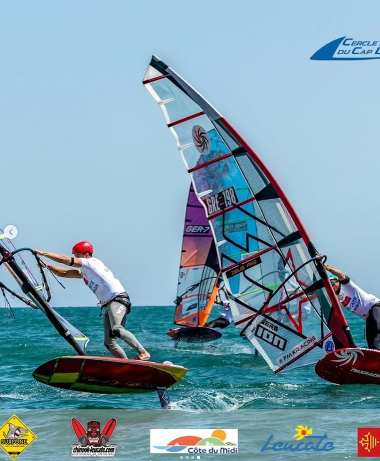 Fleet race action at the IFCA Grand Slam Foil Slalom World Championship 2026 in Leucate, France